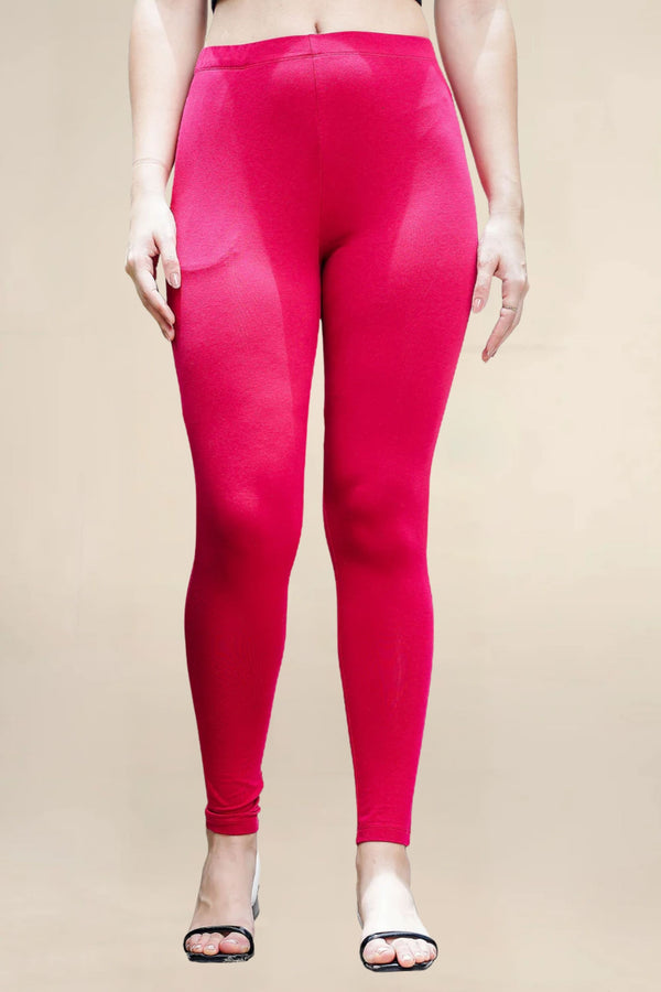 ONE SKY WOMEN DARK CERISE SOLID LEGGINGS