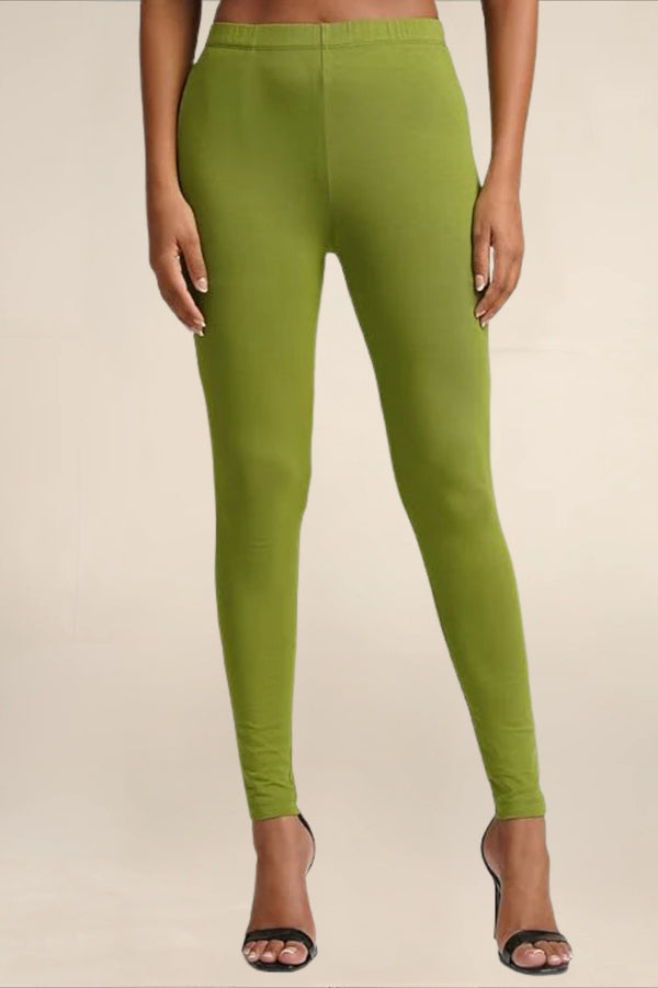 WOMENS CHUTNEY GREEN REGULAR LENGTH POCKET LEGGING