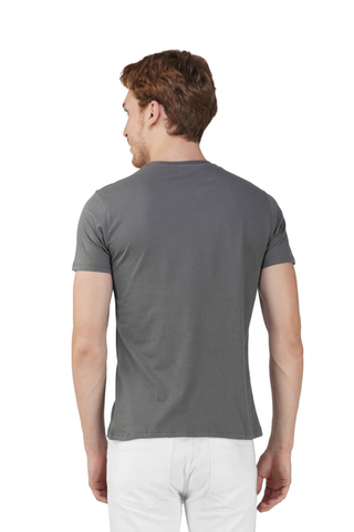 Men Elephant Round Neck T-Shirt