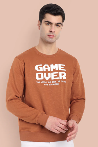 Men Rust Sweatshirt