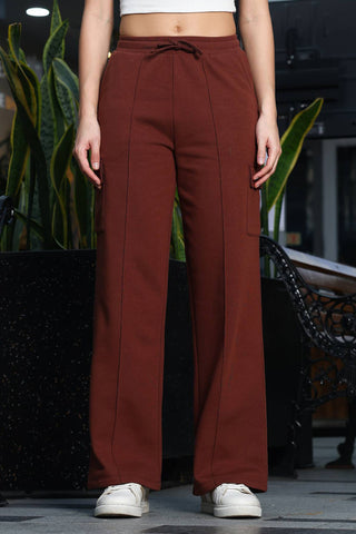 ONE SKY Women's Embroidered & Typographic Tracksuit | Cotton Blend Zipper Jacket with Mock Collar & Drawstring Pants | 6 Pockets | Pleated Design