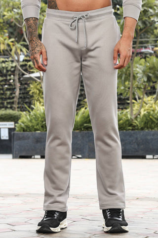 Men’s Embroidered Typography Tracksuit Set | Round Neck Long Sleeve Top & Drawstring Joggers | Cotton Blend | Mid-Rise Flat Front | 5 Pockets | Casual Athleisure Wear