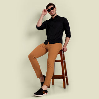 Men Tobacco Casual Pant