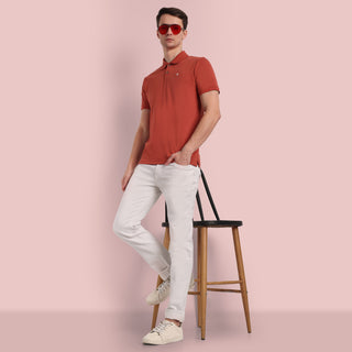 Men Classic Red Polo T-Shirt