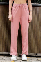 WOMEN ROUND NECK BROWN HALF SLV  CO-ORD SET