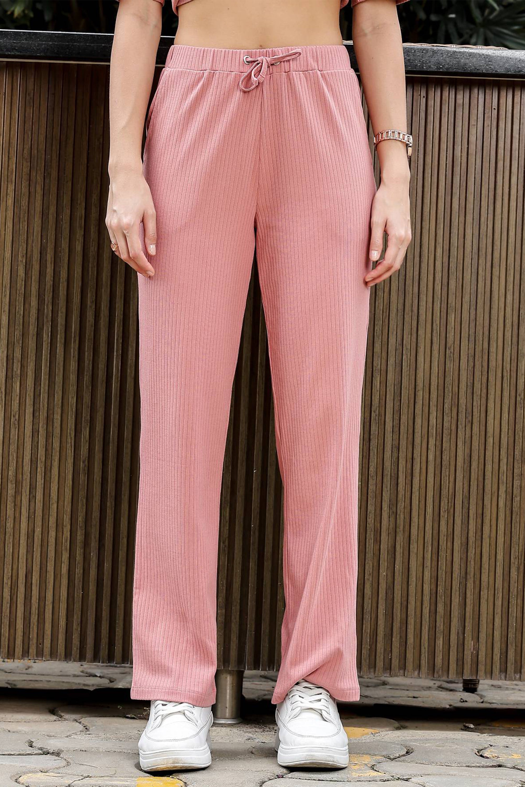 WOMEN ROUND NECK BROWN HALF SLV  CO-ORD SET