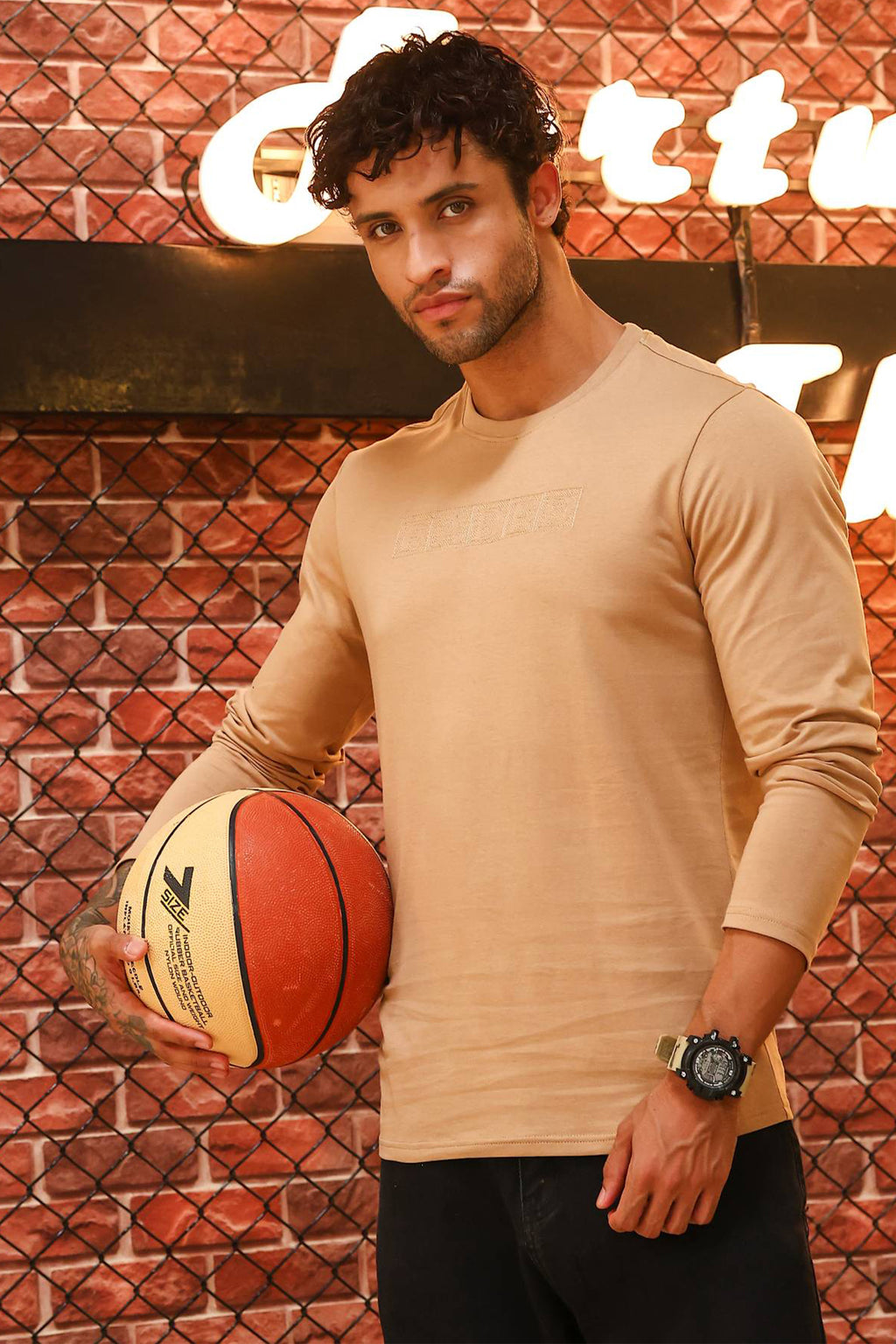Men’s 100% Cotton Solid Full Sleeve T-Shirt | Round Neck Long Sleeve Casual Tee | Soft Breathable Fabric | Machine Washable