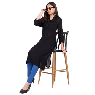 Women Bright Royal Breathable Long Length Legging