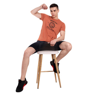 Men Clay Round Neck T-Shirt