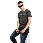 Men Elephant Round Neck T-Shirt