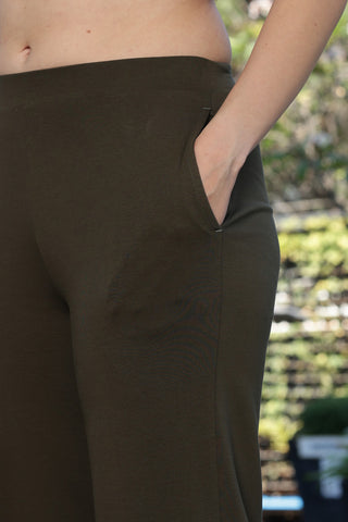 ONE SKY Women’s Cotton Spandex Half Sleeve Co-Ord Set – Solid Round Neck Top & Mid-Rise Slip-On Bottom, Casual 2-Piece Loungewear, Machine Washable