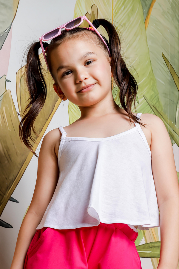 Girls Tank Top White Camisole