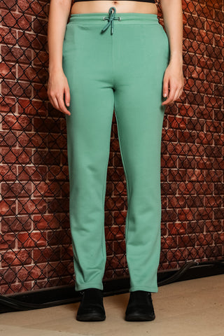 ONE SKY Women's Floral Printed Tracksuit | Cotton Blend Co-ord Set with Zipper Stand Collar Top & Drawstring Pants | 4 Pockets