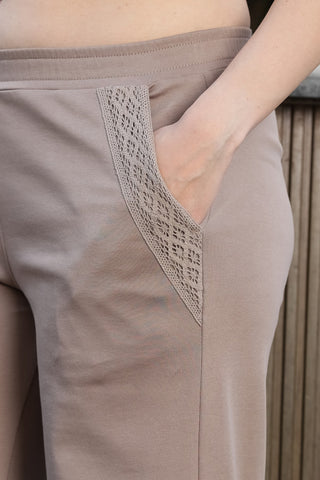 ONE SKY Women’s 100% Cotton Half Sleeve Co-Ord Set – Solid V-Neck Top & Mid-Rise Slip-On Bottom, Casual 2-Piece Loungewear, Machine Washable