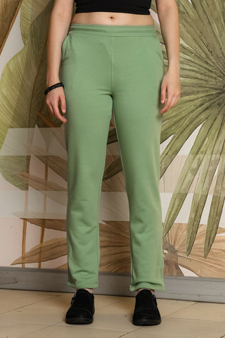 ONE SKY Women's Front Open Tracksuit | Cotton Blend Solid Co-ord Set | Zipper Jacket & Slip-On Pants with 4 Pockets