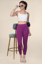 WOMENS VIOLET ANKLE LENGTH POCKET LEGGING