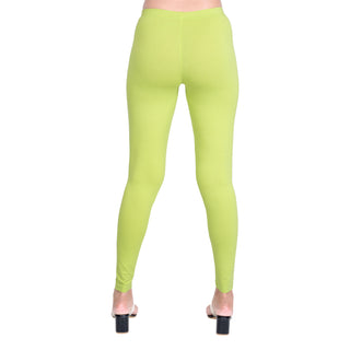 Women Acid Green Leggings