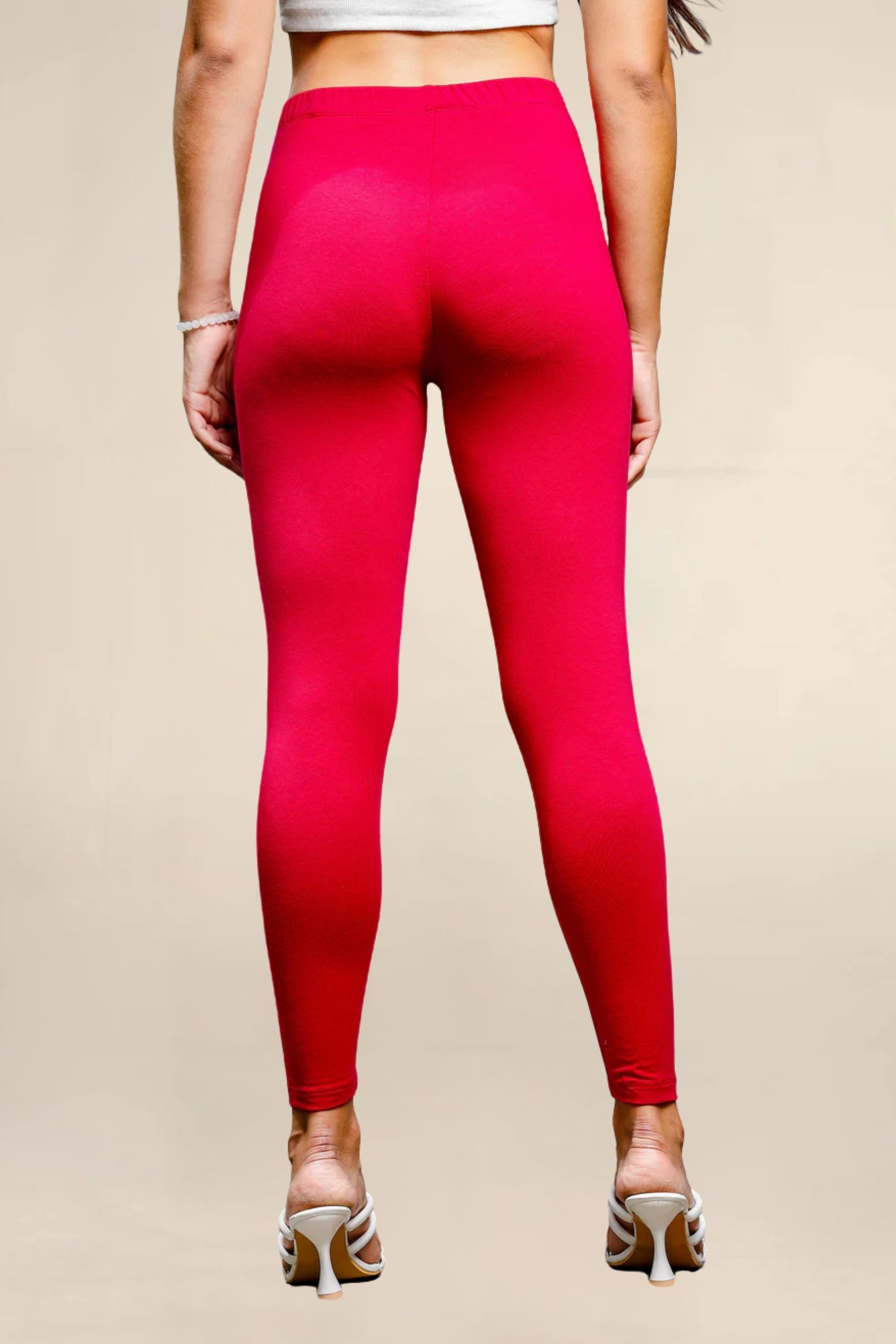 ONE SKY WOMEN DARK CERISE SOLID LEGGINGS