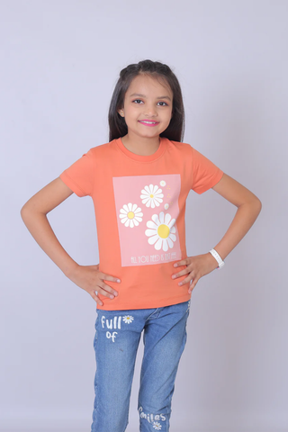 Girls Terra Floral Printed T-Shirt