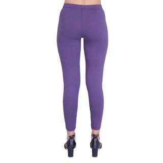 WOMENS DARK VIOLET ANKLE LENGTH POCKET LEGGING