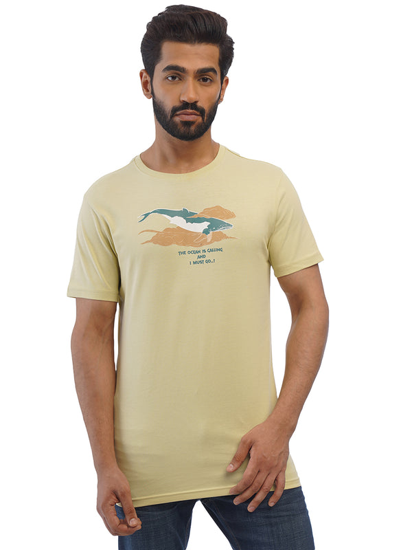 MENS PRINTED HAY ROUND NECK TSHIRT