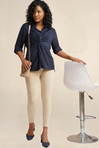 ONE SKY WOMEN LIGHT SKIN SOLID LEGGINGS