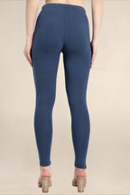 WOMENS MOON LIGHT BLUE REGULAR LENGTH POCKET LEGGING