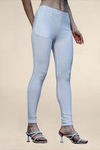 Women Off White Regular Legging