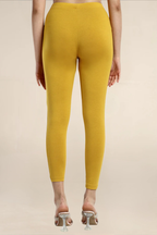 Women Mustard Ankle Length Legging