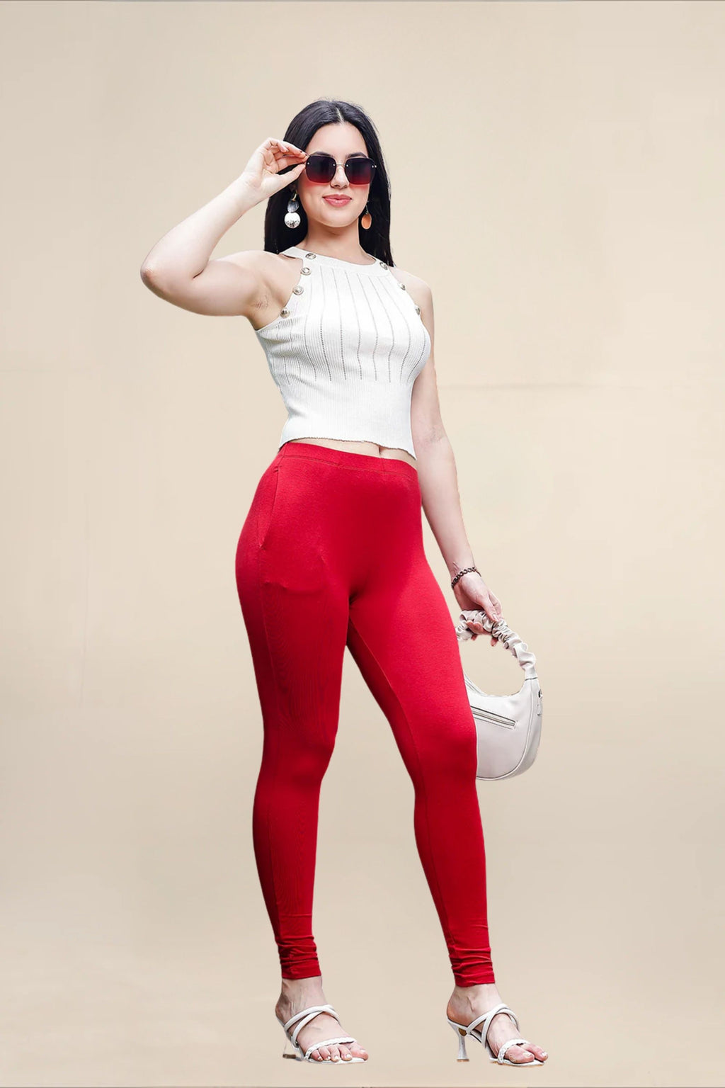 WOMENS MAROON REGULAR LENGTH POCKET LEGGING