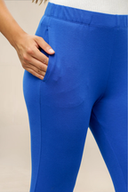 WOMENS INDIGO ANKLE LENGTH POCKET LEGGING