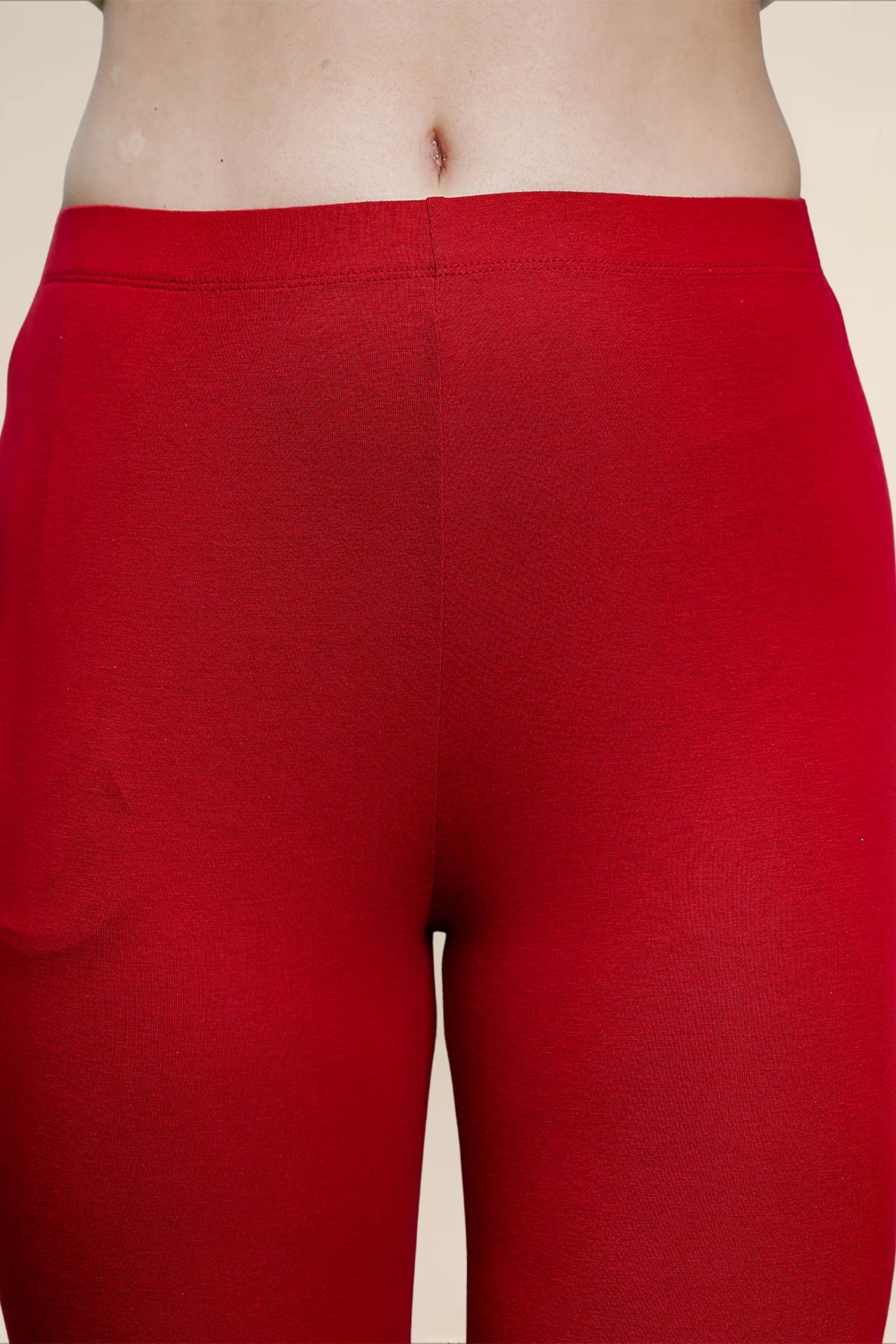 WOMENS MAROON REGULAR LENGTH POCKET LEGGING