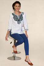 WOMENS DEEP INK ANKLE LENGTH POCKET LEGGING