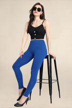 WOMENS INDIGO REGULAR LENGTH POCKET LEGGING