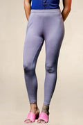 ONE SKY WOMEN LT. GREY STEEL SOLID LEGGINGS