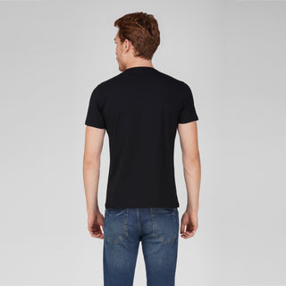 Men Black Round Neck T-Shirt