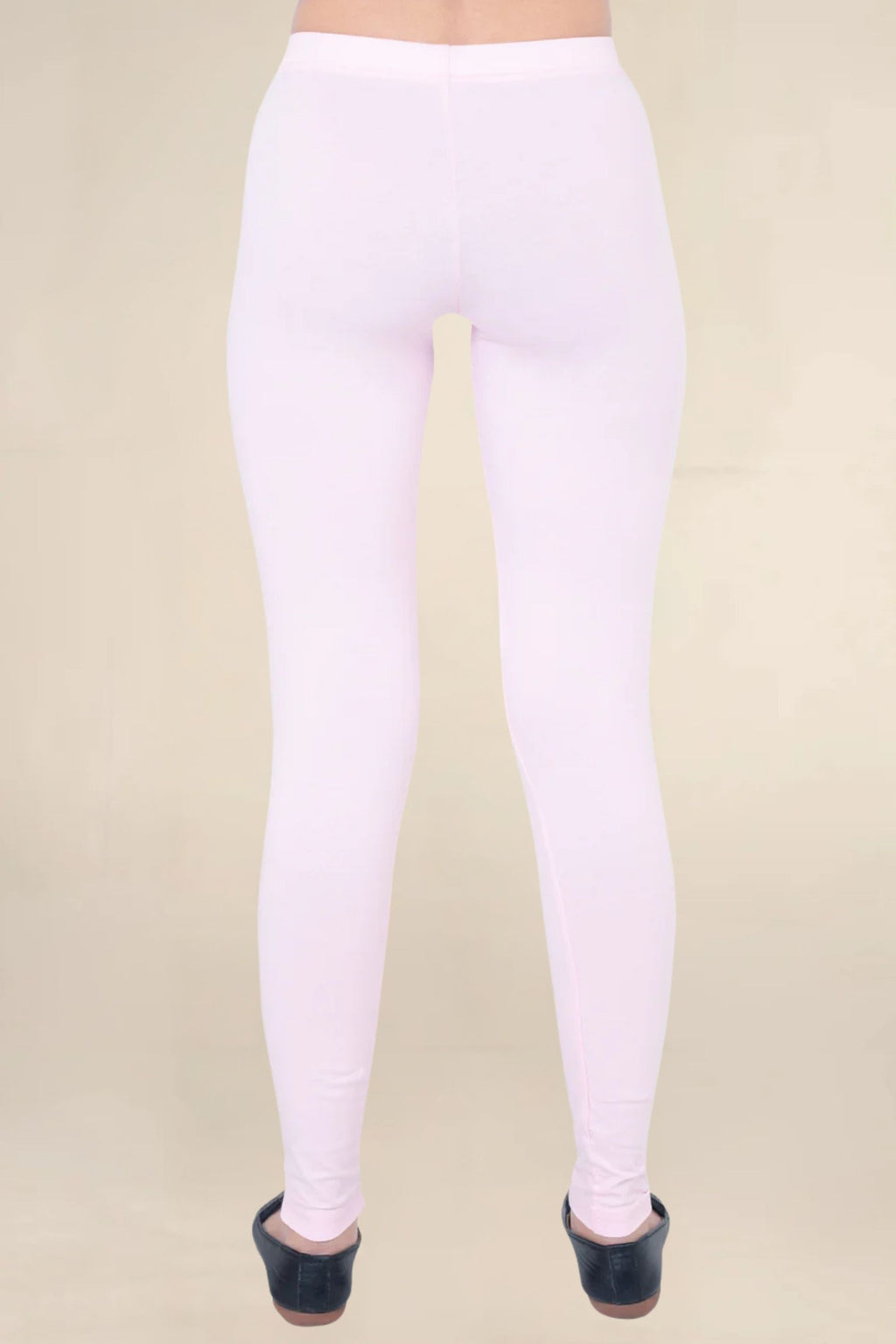 ONE SKY WOMEN BABY PINK SOLID LEGGINGS