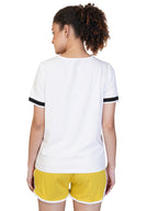 WOMENS V NECK WHITE TSHIRT