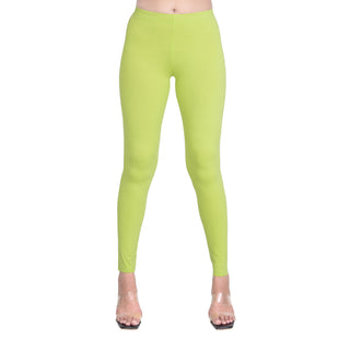 Women Acid Green Leggings