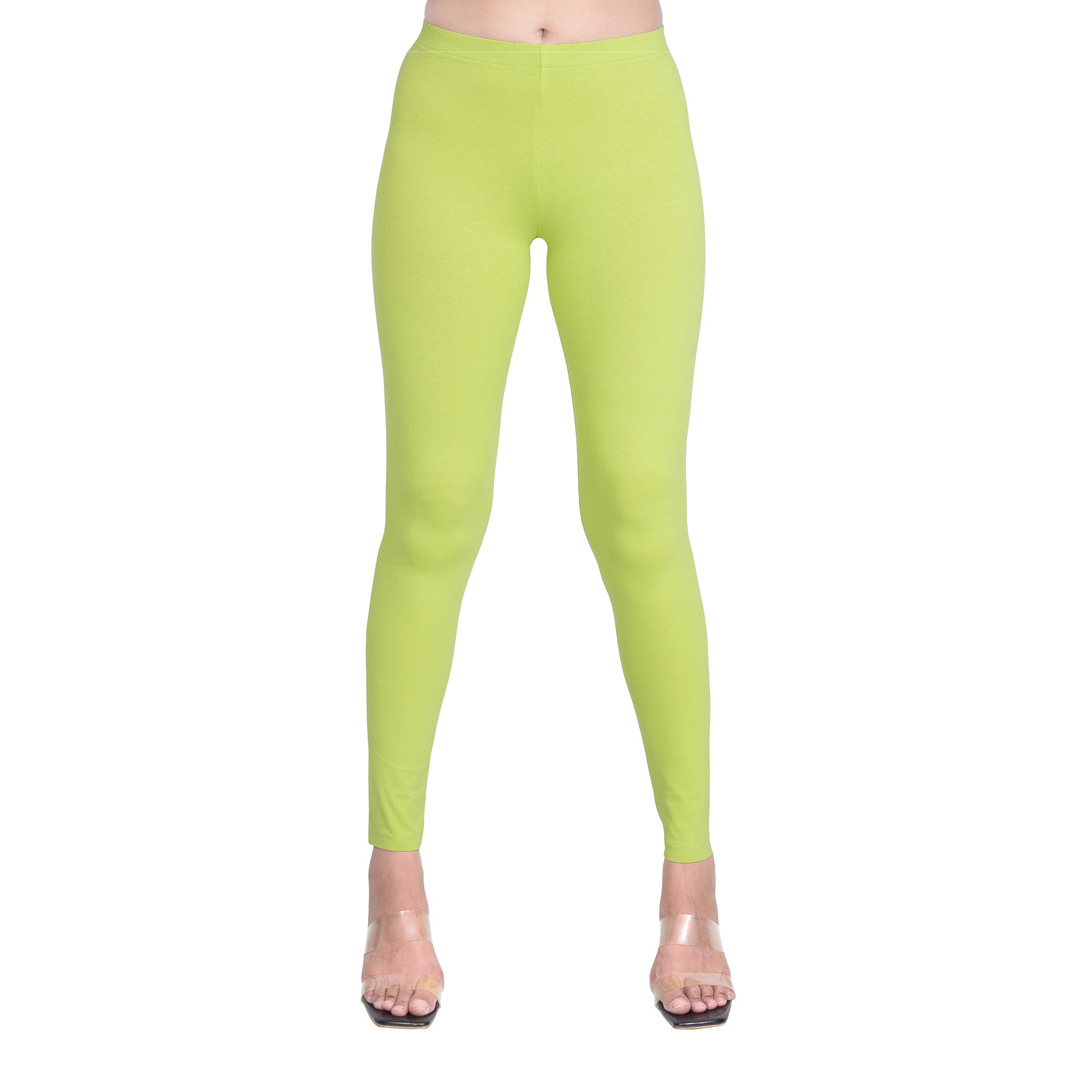 Women Acid Green Leggings