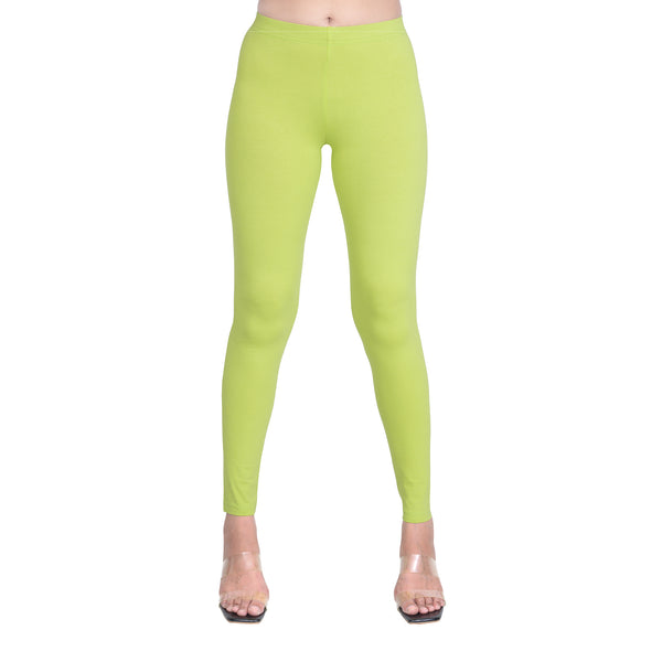 Women Acid Green Leggings