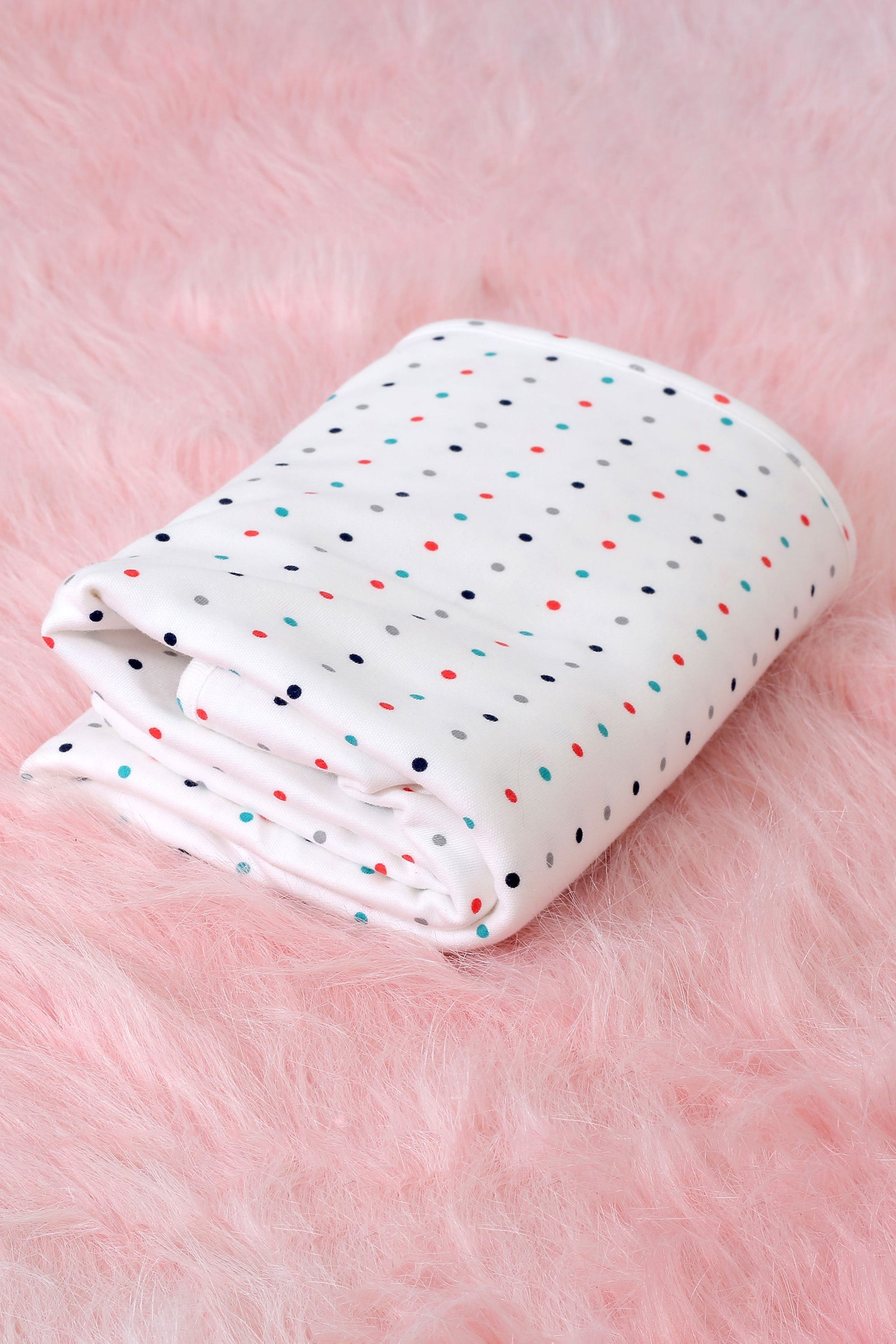 ONE SKY INFANT WHITE AOP PRINTED BLANKET