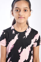 ONE SKY Girls' Cotton Co-ord Set | Camo T-Shirt & Pants | Casual 2-Piece Set | Ages 3-14 Years