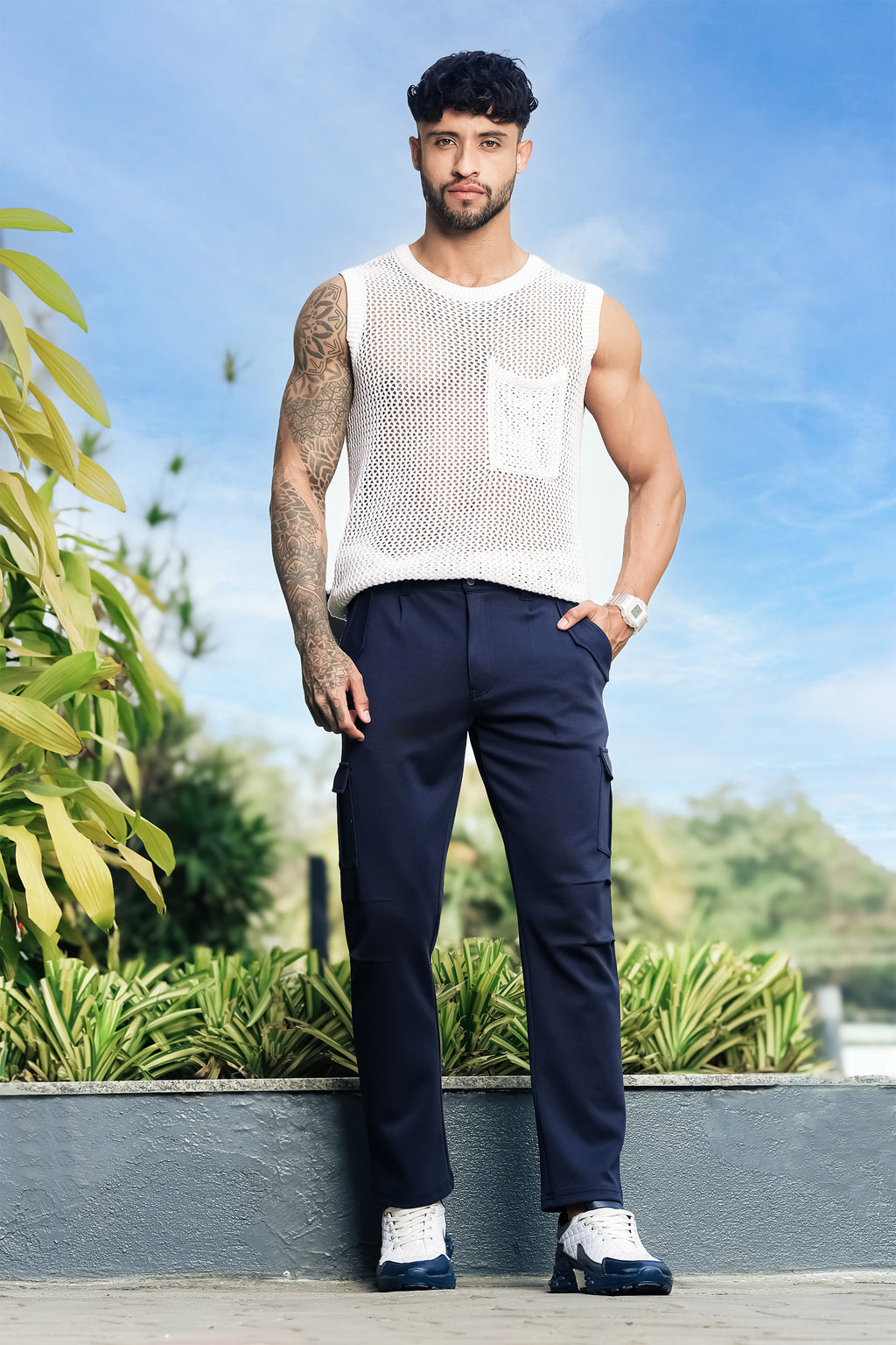 BLACK COLOR MEN CARGO PANT