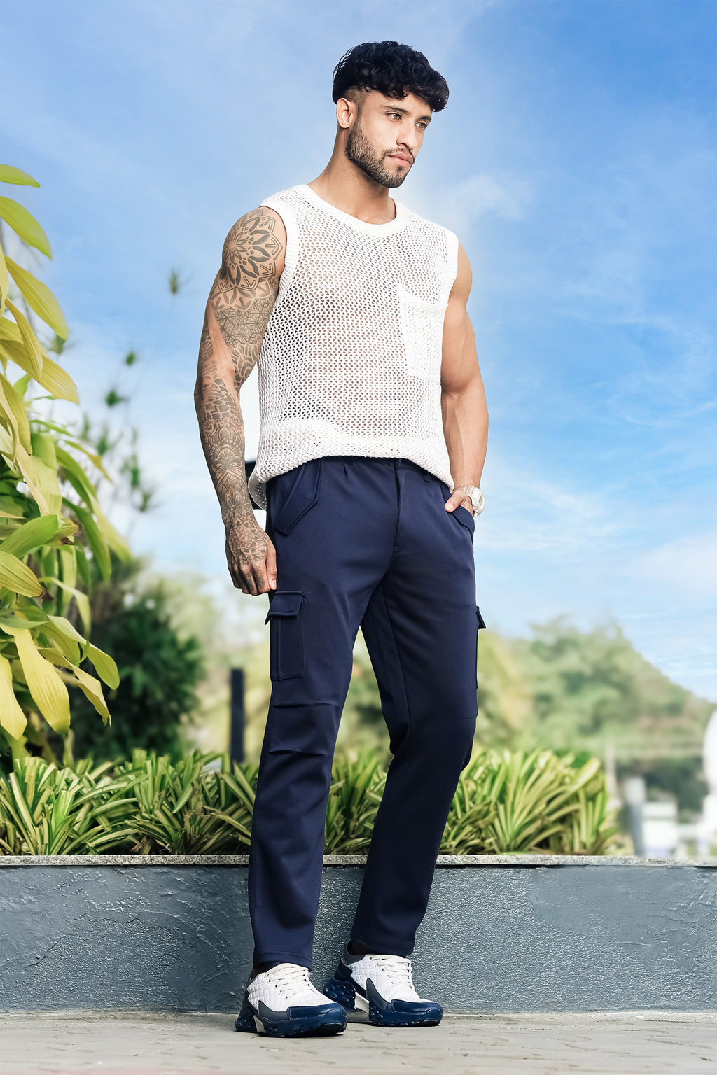 BLACK COLOR MEN CARGO PANT
