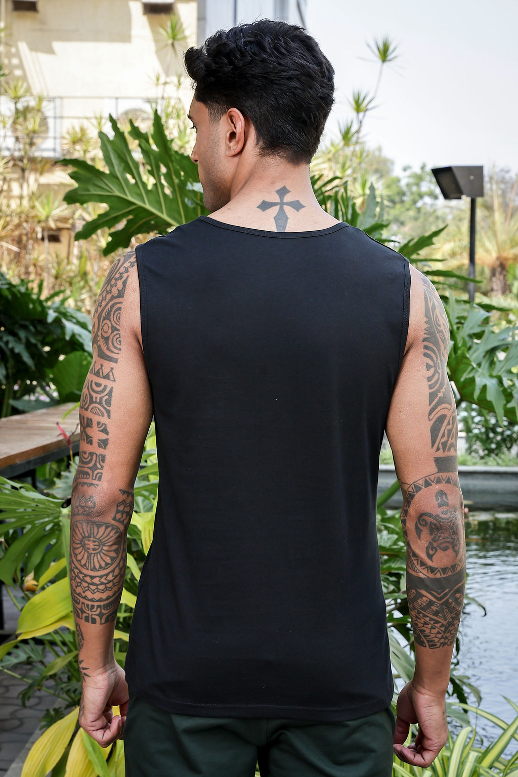 Men’s 100% Cotton Typography Printed Sleeveless T-Shirt | Round Neck Casual Tank Top | Soft Breathable Fabric | Machine Washable