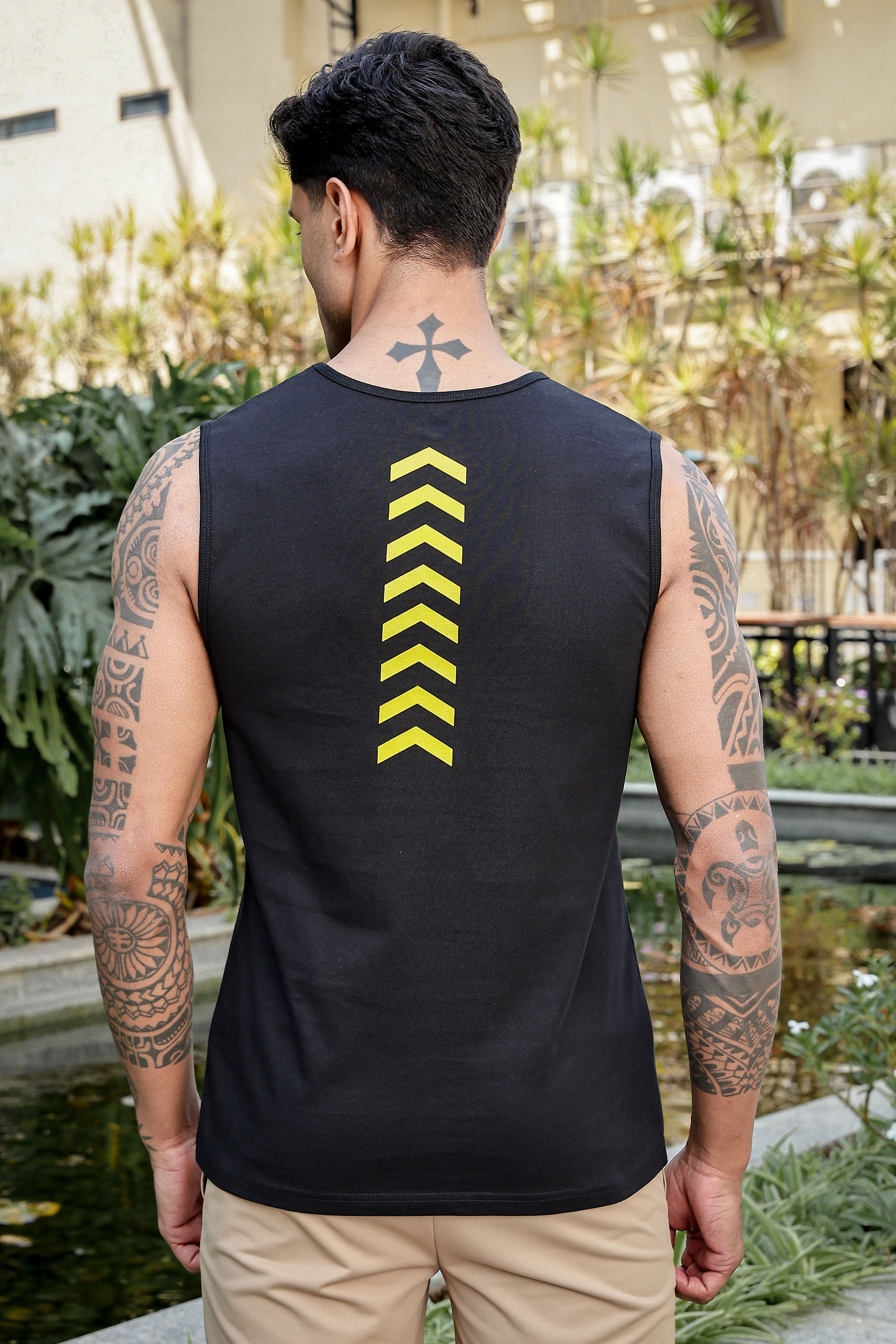 MEN BLACK MENS TANK