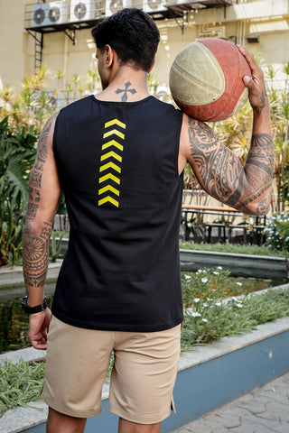 MEN BLACK MENS TANK