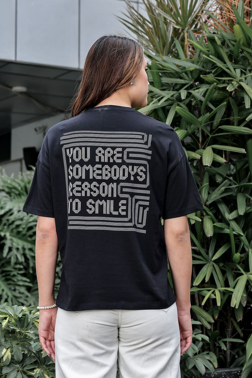 WOMEN ROUND NECK BLACK T SHIRT