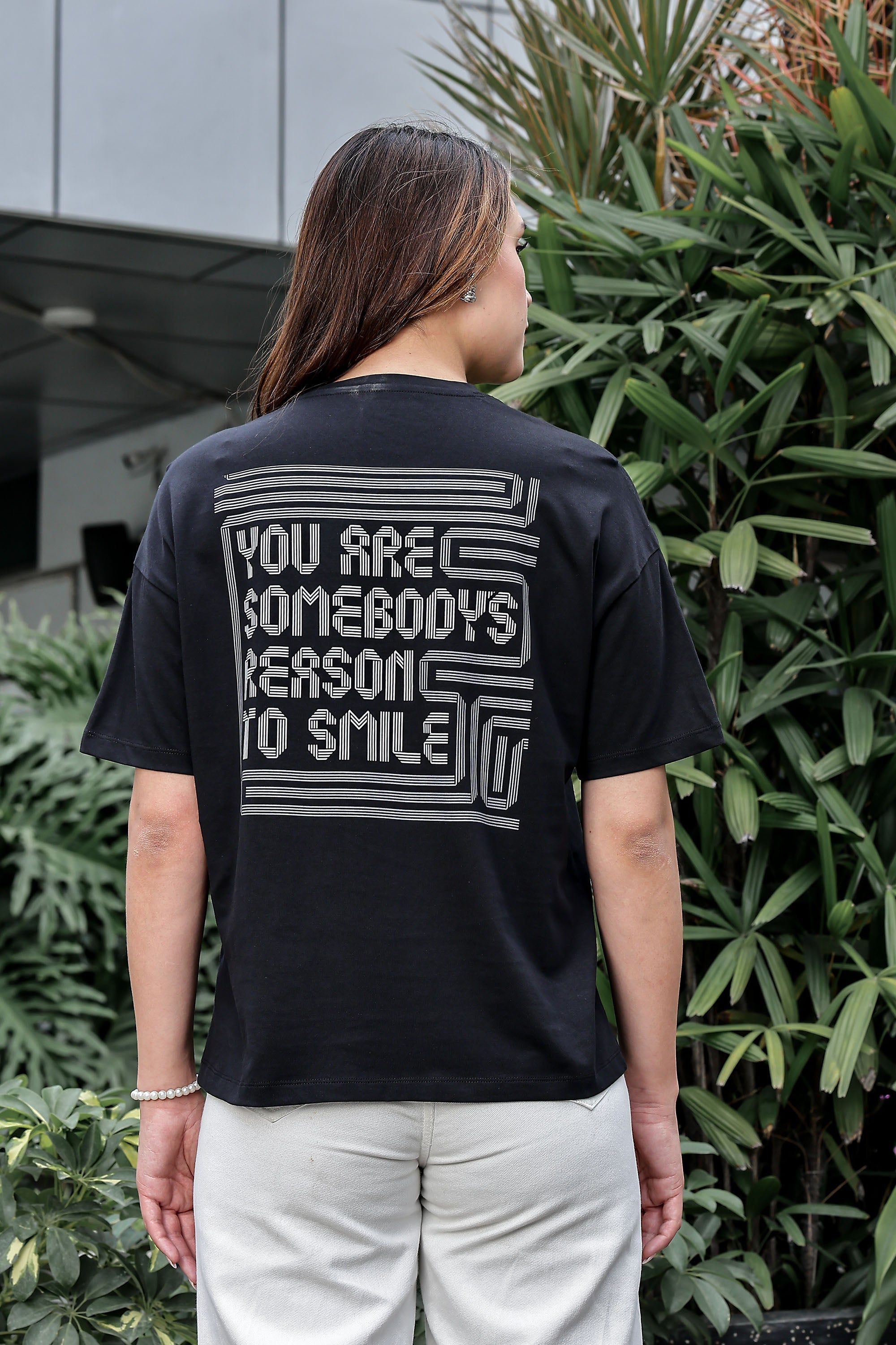 WOMEN ROUND NECK BLACK T SHIRT
